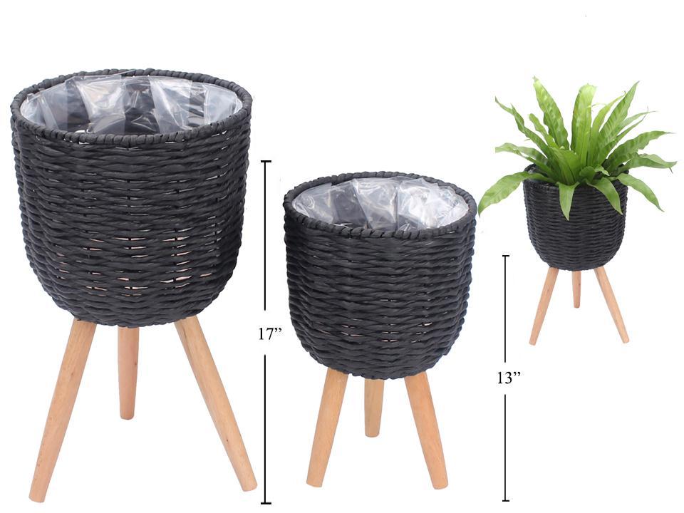 Black Plant Stand 7.5"